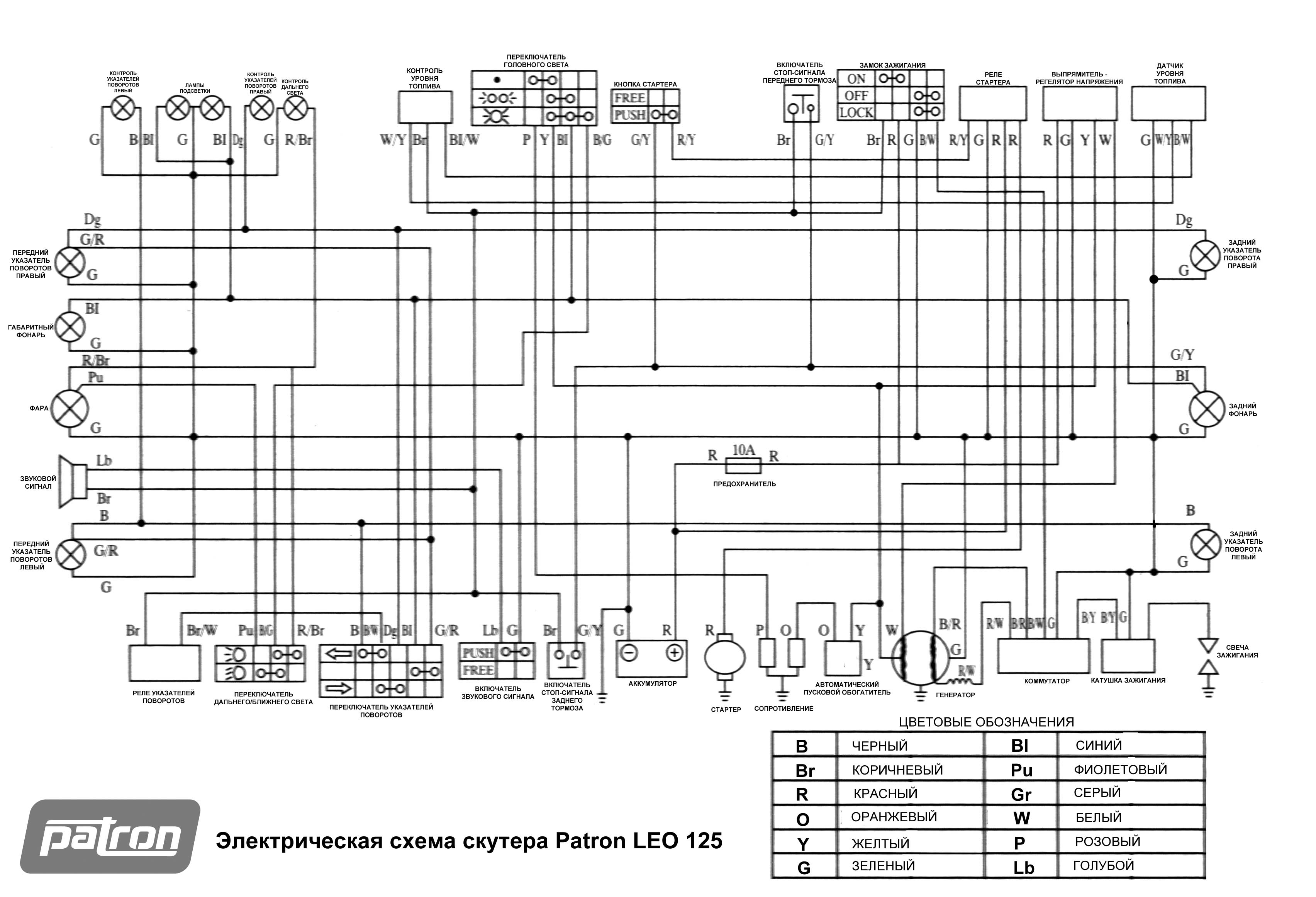 Электрическая схема ирбис z50r